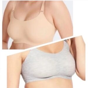 Knix Evolution Reversible Bra Sz 7 Beige/Grey